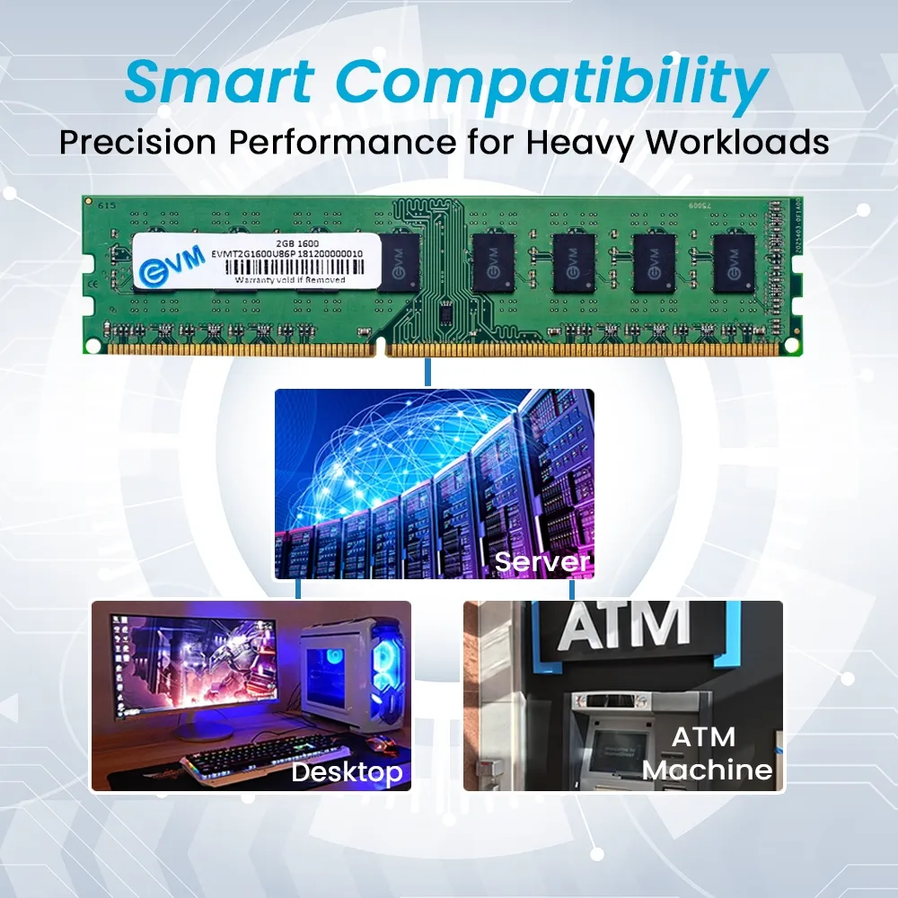 EVM Desktop Ram 2GB DDR3 1600Mhz view 4